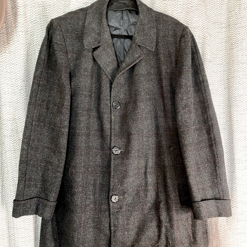 Vintage Wool Trench Coat